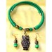 Dokra - Owl Pendant Necklace set