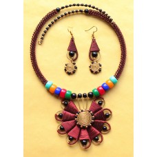 Copper jewelry set. Exclusive design