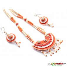 Jute Jewelry- 3 piece necklace set with earring