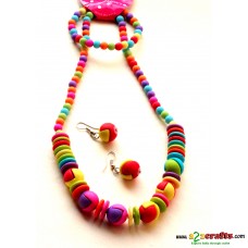 Kids jewelry 2- bright colorful elegant with bracelet and earrings