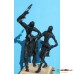 Set of 2 metal statues -- bayul dancers
