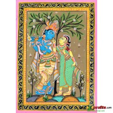 Radha Krishna, Hand painting, unframed, 