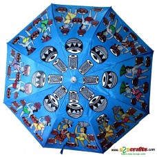 Patachitra Umbrella blue