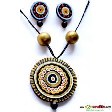 Terracotta Jewellery -MULTI round