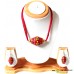 Exclusive Terracotta Jewelry , Dhol, Red