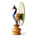 Peacock color - 5" wooden, handcrafted